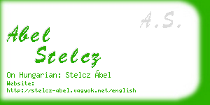 abel stelcz business card